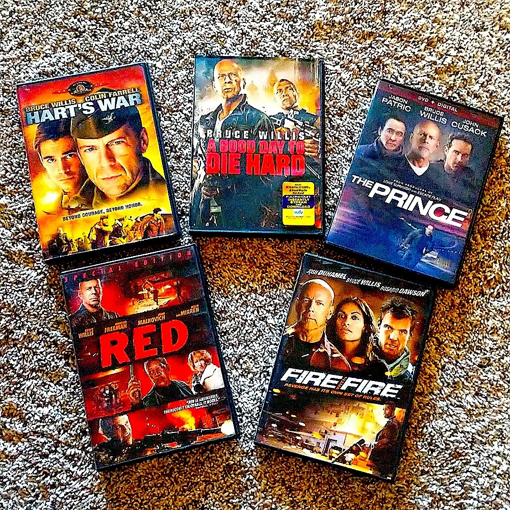 5 Bruce Willis DVD action movies